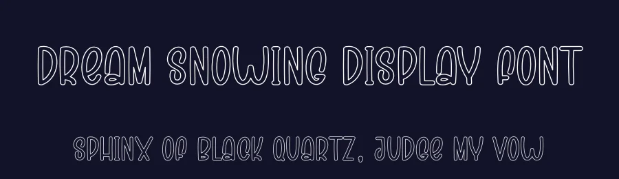Dream Snowing Display Font by andikastudio — Display Font — thumbnail 2