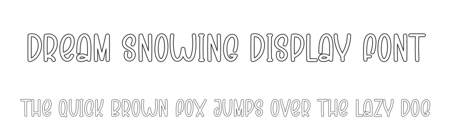 Dream Snowing Display Font by andikastudio — Display Font