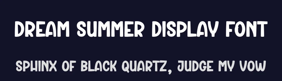 Dream Summer Display Font by creativeletter — Display Font — thumbnail 2