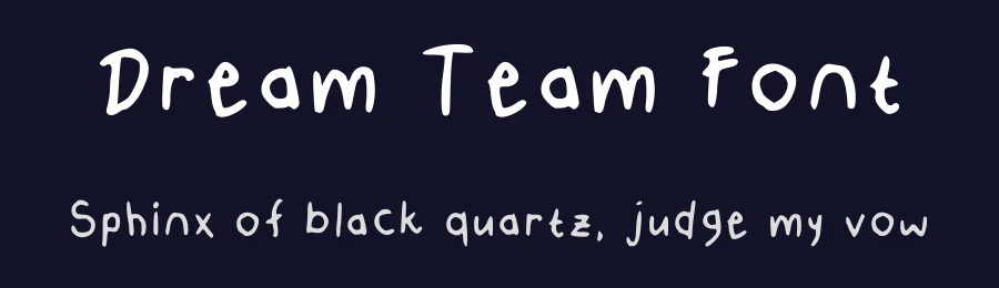 Dream Team Font by theadorableink — Script Handwritten Font — thumbnail 2
