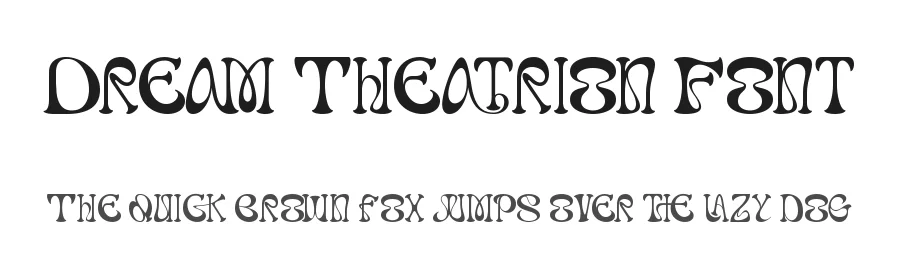 Dream Theatrion Font by letterara — Display Font