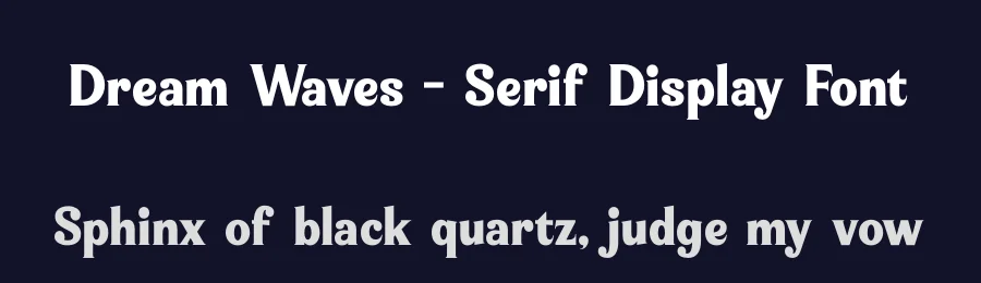 Dream Waves – Serif Display Font by timelesstype.co — Display Font — thumbnail 2
