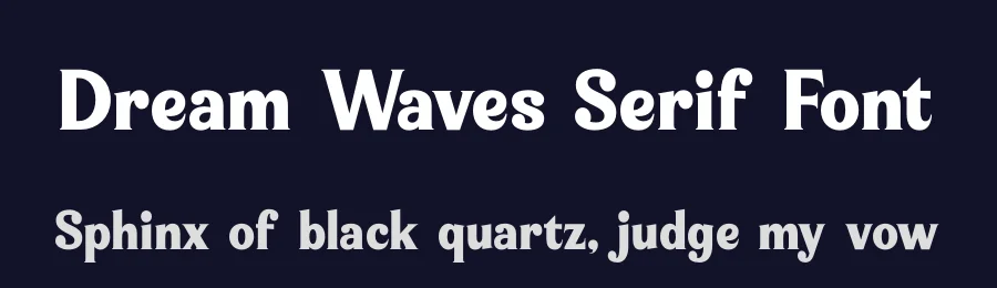 Dream Waves Serif Font by timelesstype.co — Display Font — thumbnail 2