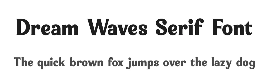 Dream Waves Serif Font by timelesstype.co — Display Font