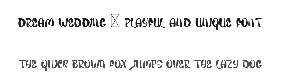 Dream Wedding – Playful And Unique Font by freshtypeink — Display Font