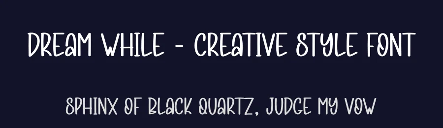Dream While – Creative Style Font by andikastudio — Script Handwritten Font — thumbnail 2