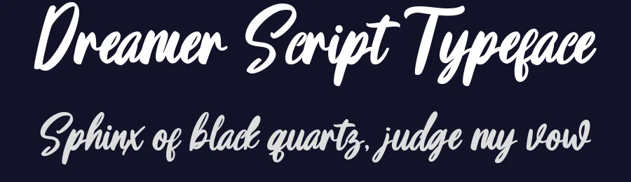 Dreamer Script Typeface by vaiminit — Script Handwritten Font — thumbnail 2