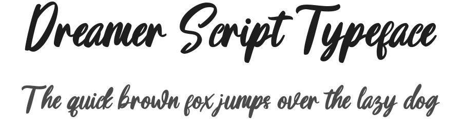 Dreamer Script Typeface by vaiminit — Script Handwritten Font