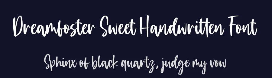 Dreamfoster Sweet Handwritten Font by balpirick — Script Handwritten Font — thumbnail 2