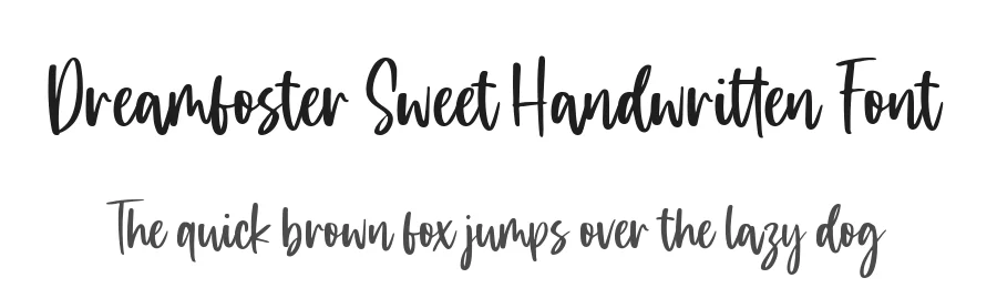 Dreamfoster Sweet Handwritten Font by balpirick — Script Handwritten Font
