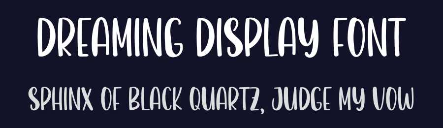 Dreaming Display Font by inermediaSTUDIO — Display Font — thumbnail 2