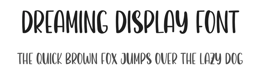 Dreaming Display Font by inermediaSTUDIO — Display Font
