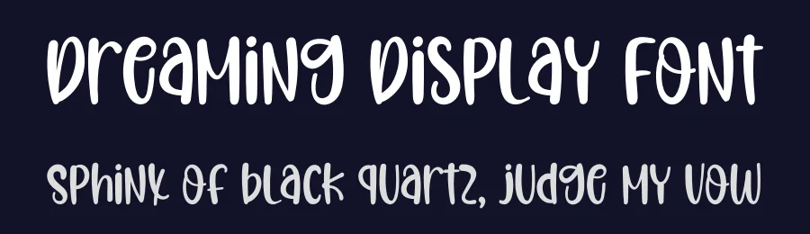 Dreaming Display Font by inermediaSTUDIO — Display Font — thumbnail 2