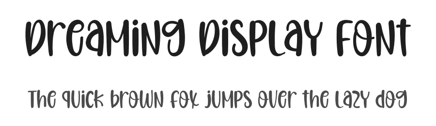 Dreaming Display Font by inermediaSTUDIO — Display Font