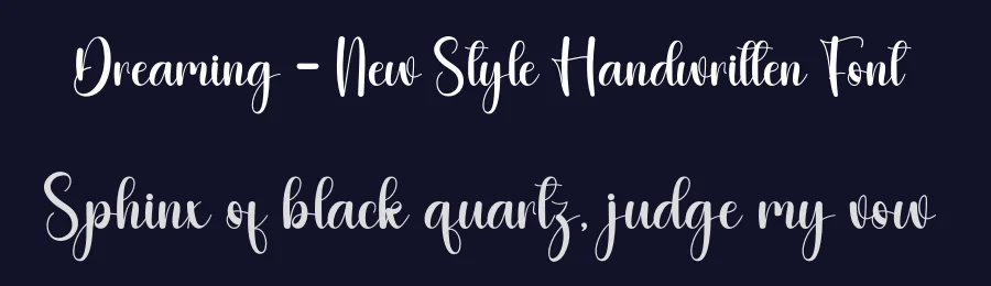 Dreaming – New Style Handwritten Font by andikastudio — Script Handwritten Font — thumbnail 2