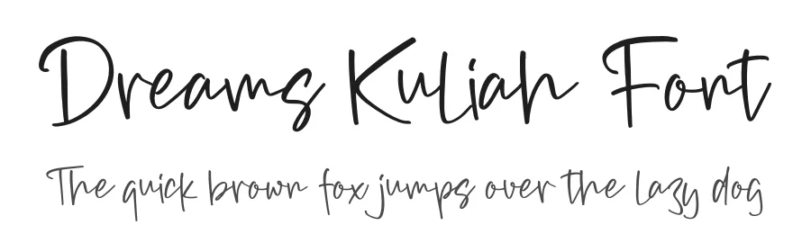 Dreams Kuliah Font by perspectype — Script Handwritten Font