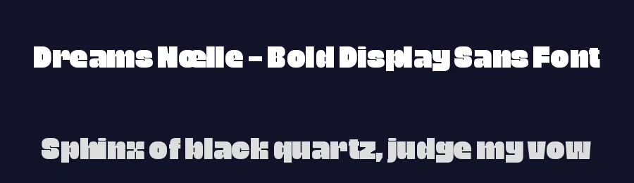 Dreams Noelle – Bold Display Sans Font by timelesstype.co — Display Font — thumbnail 2