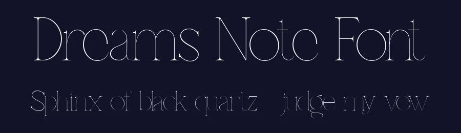 Dreams Note Font by pentagonistudio — Serif Font — thumbnail 2