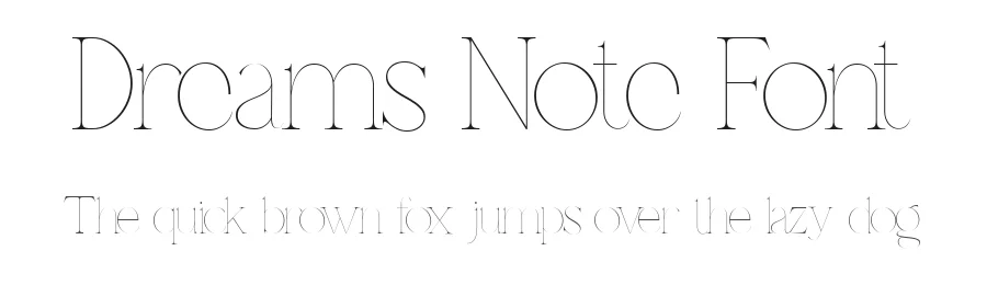 Dreams Note Font by pentagonistudio — Serif Font