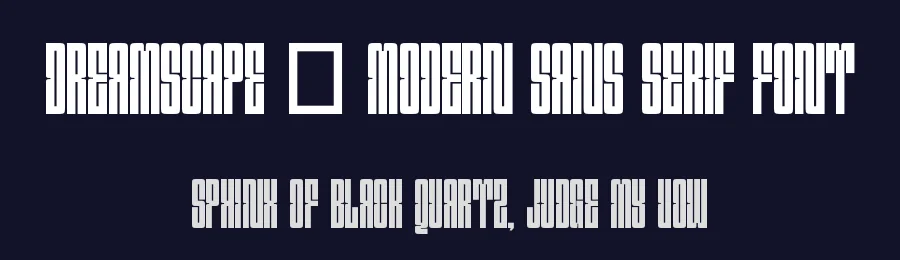 Dreamscape – Modern Sans Serif Font by Funtype — Display Font — thumbnail 2