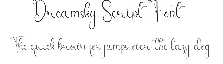 Dreamsky Script Font by andikastudio — Script Handwritten Font