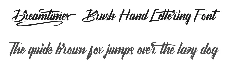 Dreamtimes Brush Hand Lettering Font by nihstudio — Script Handwritten Font