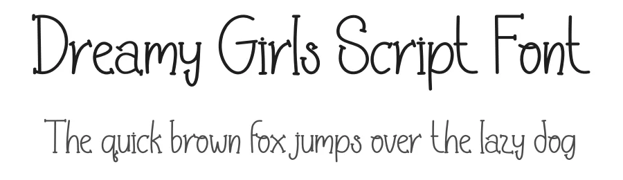 Dreamy Girls Script Font by freshtypeink — Display Font