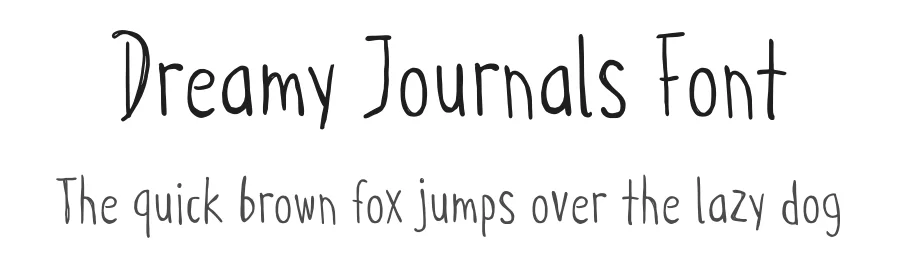 Dreamy Journals Font by Lettermine — Script Handwritten Font