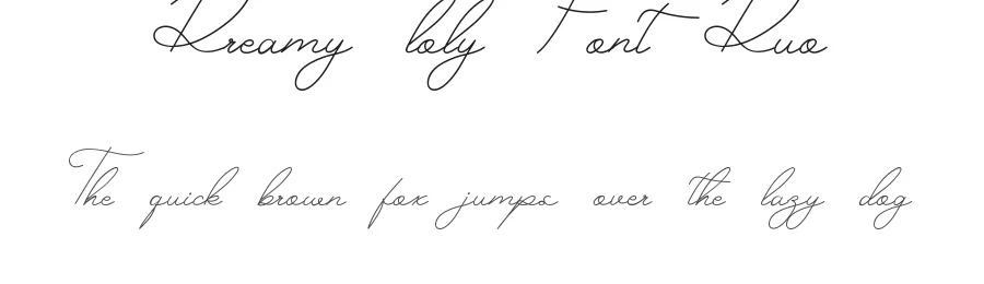Dreamy loly Font Duo by CalligraphyFonts.net — Display Font