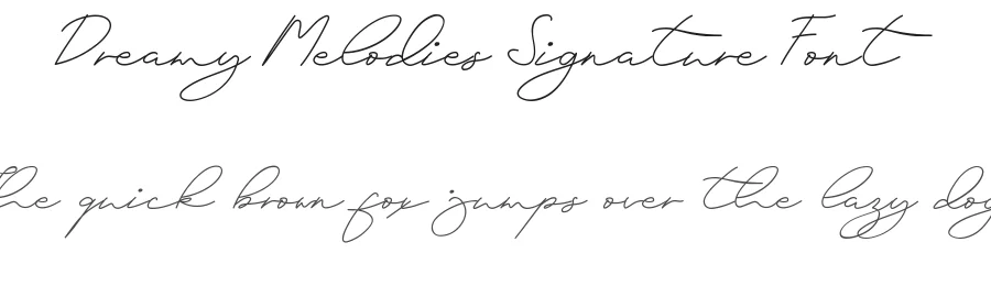 Dreamy Melodies Signature Font by edricstudio — Script Handwritten Font