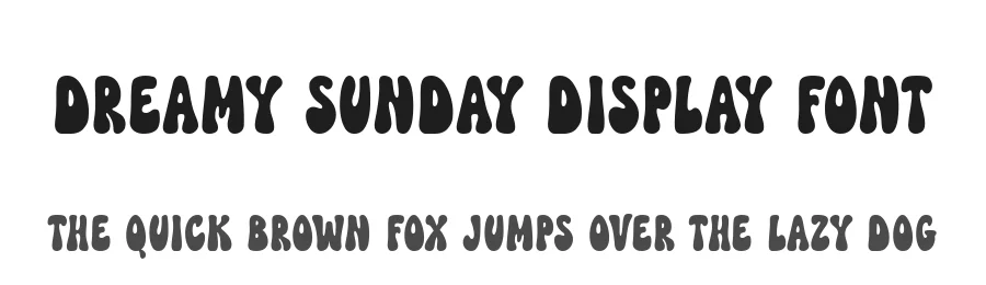Dreamy Sunday Display Font by keithzo — Display Font