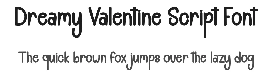 Dreamy Valentine Script Font by andikastudio — Display Font