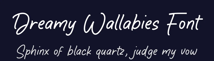Dreamy Wallabies Font by Timur type — Script Handwritten Font — thumbnail 2
