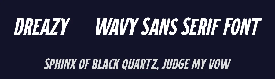 Dreazy – Wavy Sans Serif Font by Honestype — Decorative Font — thumbnail 2