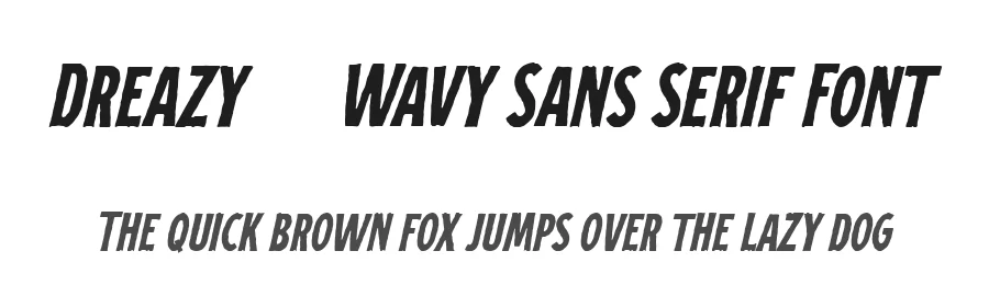 Dreazy – Wavy Sans Serif Font by Honestype — Decorative Font