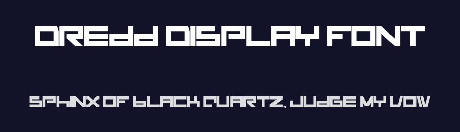 Dredd Display Font by Koray — Display Font — thumbnail 2