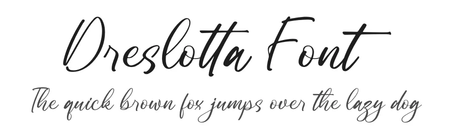 Dreslotta Font by letterfabric — Script Handwritten Font