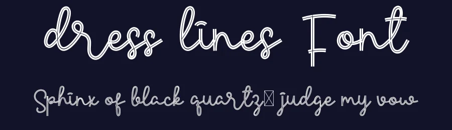 Dress Lines Font by noahtype — Display Font — thumbnail 2