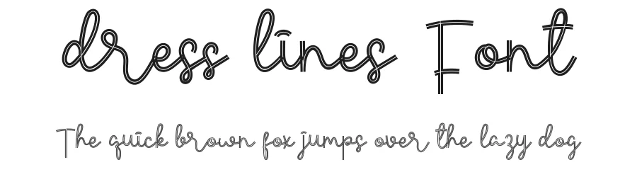 Dress Lines Font by noahtype — Display Font
