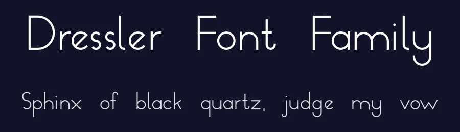 Dressler Font Family by Steven Han — Sans Serif Font — thumbnail 2