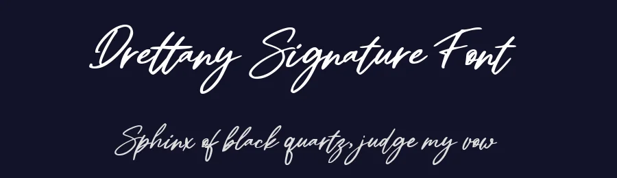 Drettany Signature Font by metafontsy — Script Handwritten Font — thumbnail 2