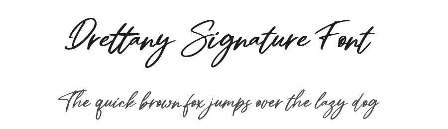 Drettany Signature Font by metafontsy — Script Handwritten Font