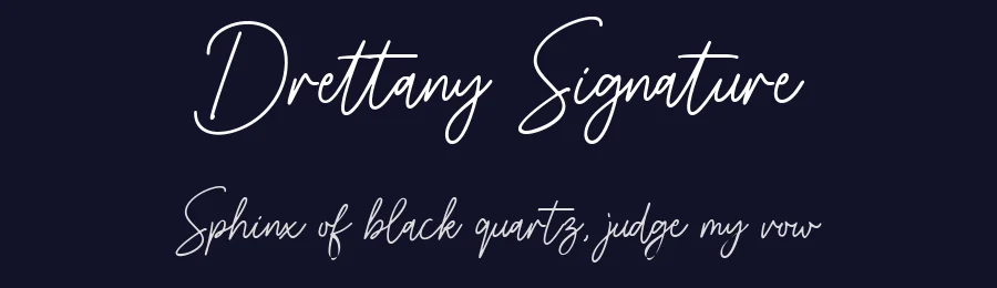 Drettany Signature by Typebae — Script Handwritten Font — thumbnail 2