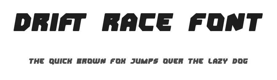 Drift Race Font by noahtype — Decorative Font