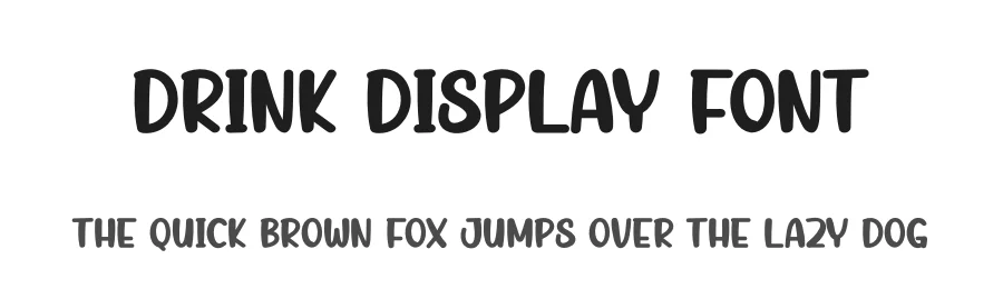 Drink Display Font by andikastudio — Display Font
