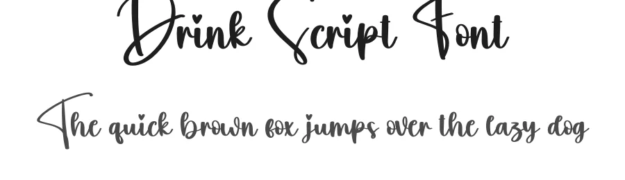 Drink Script Font by creativeletter — Script Handwritten Font