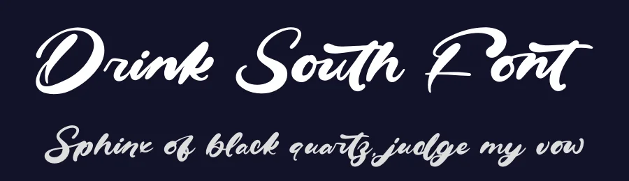Drink South Font by letterenastudios — Script Handwritten Font — thumbnail 2