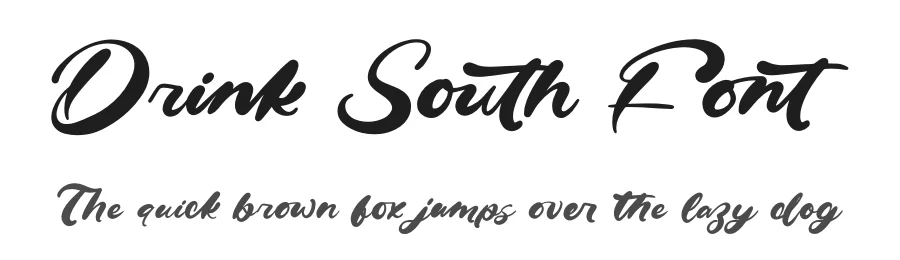 Drink South Font by letterenastudios — Script Handwritten Font