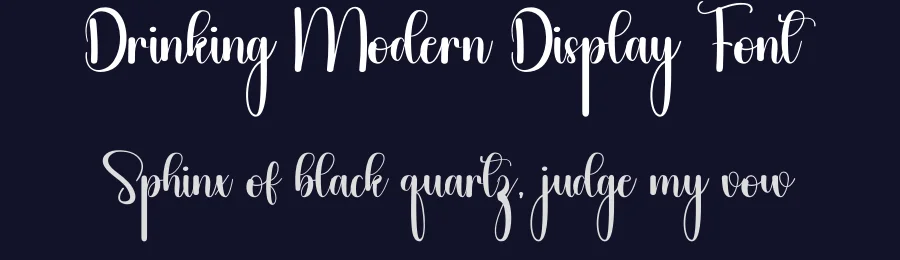 Drinking Modern Display Font by inermediaSTUDIO — Display Font — thumbnail 2