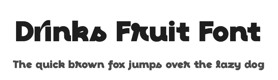 Drinks Fruit Font by timelesstype.co — Sans Serif Font